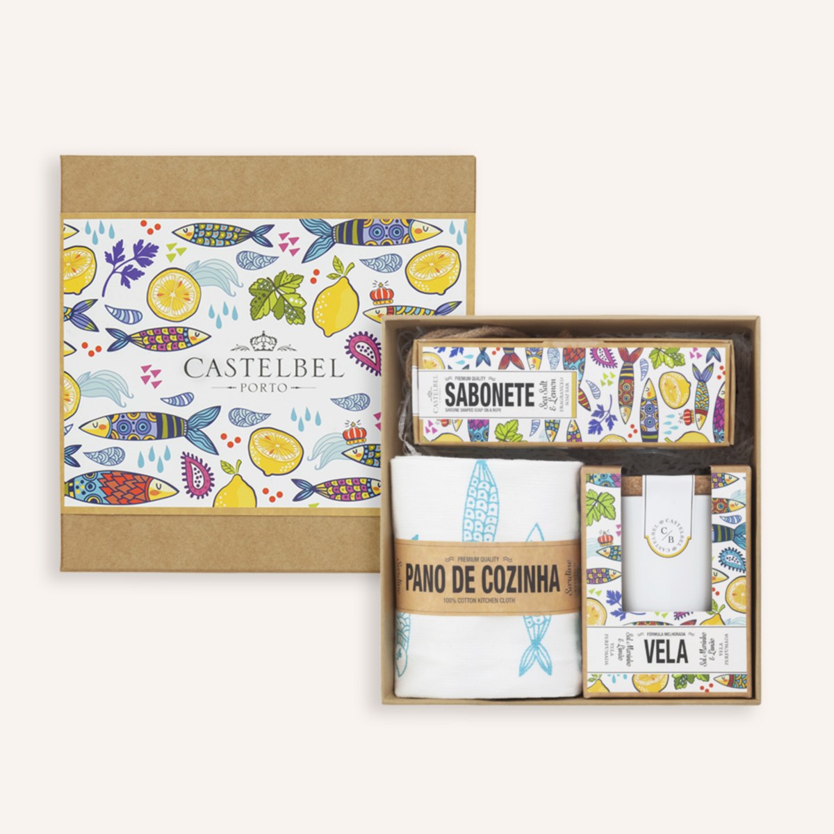 카스텔벨 물고기비누 정어리비누 캔들 선물 세트 포르투갈 향초 집들이 이사 선물, 1개, 단일 68,000원