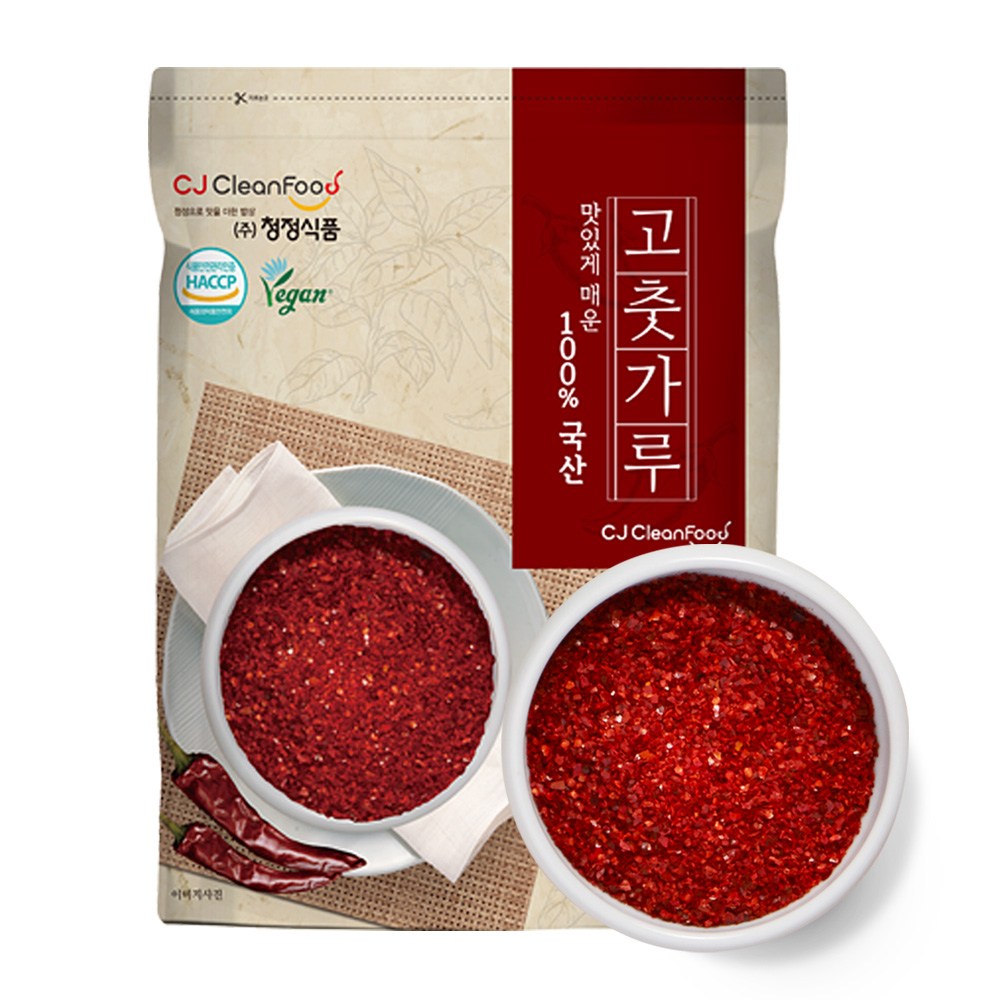 25년 청정식품 HACCP 국산 햇 고춧가루 굵은가루 1kg 21,400원