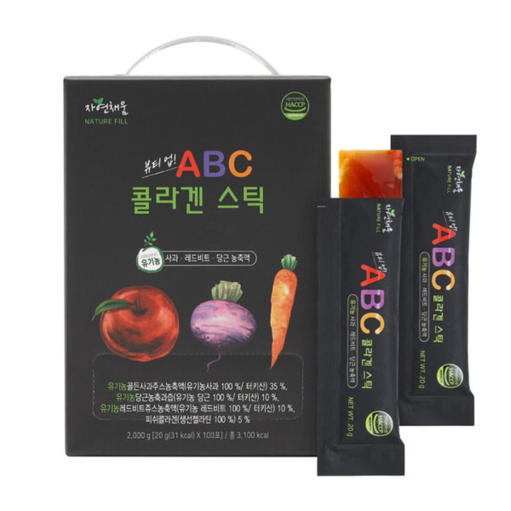 자연채움 뷰티업 ABC 콜라겐 스틱 20g x 100포 ABC주스와 콜라겐을 젤리 한포에 50,430원