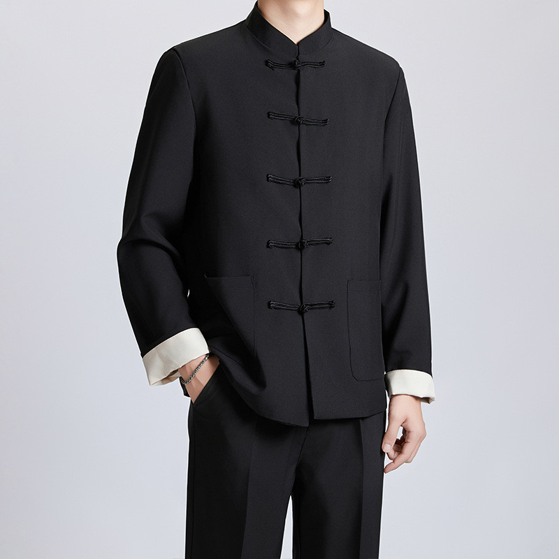 무술복 우슈도복 남성 재킷 무도복 태극권 쿵푸 무술의상 복고풍 스탠드칼라 봄가을 캐주얼 스타일 트렌디한 25,900원