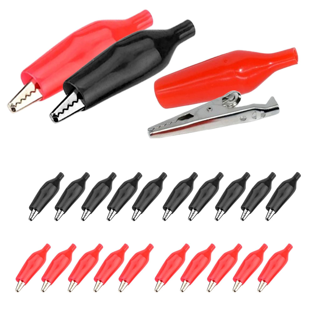 전선 연결용 악어클립  45mm 케이블 집게 레드10p + 블랙10p 6,510원