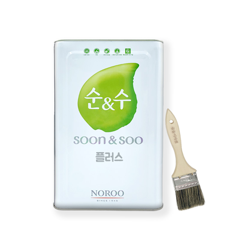 노루표 순앤수 100플러스 대용량 친환경 수성 셀프 벽지 벽면 페인트 89,000원