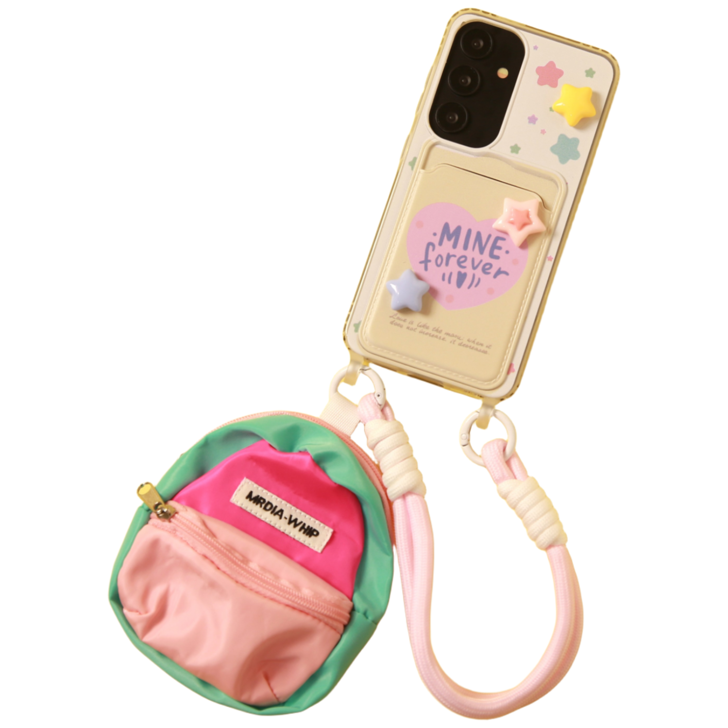 그린나무(GRNM) 포에버스타 동전지갑 키링 크로스바디 스트랩 카드수납 폰케이스 (스트랩 2종 포함) 16,800원