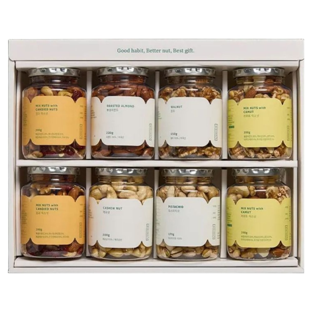 착한습관 프리미엄 데일리 견과 8p 세트 1540g 52,500원