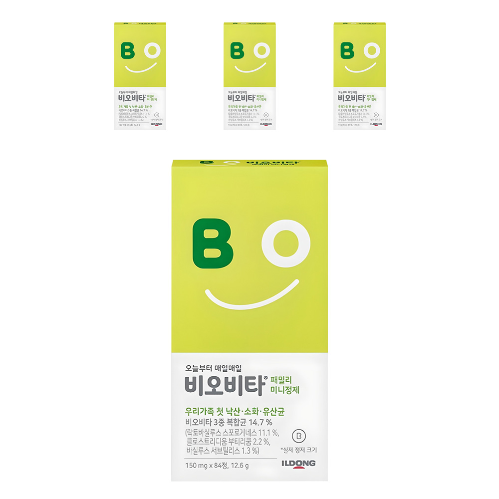 비오비타 패밀리 미니정제 유산균, 84정, 4개 49,200원