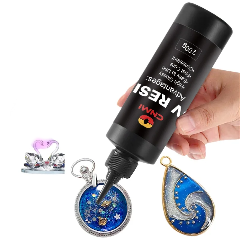 레진 공예 재료 - 200g UV 레진 고점도 하드타입 용액, Crystal Transparent, 1개 17,500원