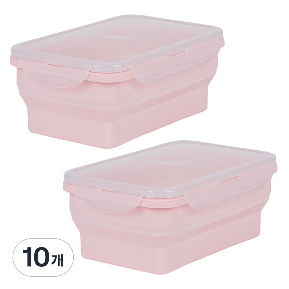 인블룸 접이식 실리콘 밀폐용기 핑크 1000ml 35,100원