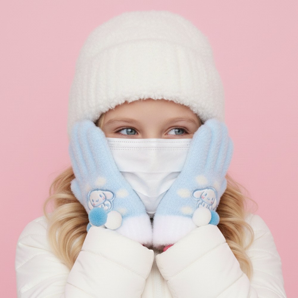 산리오 시나모롤 니트장갑 어린이 유아 아동 키즈 여아 털 손가락 오지 겨울 니트 탁텔 극세사 수면 장갑 11,280원