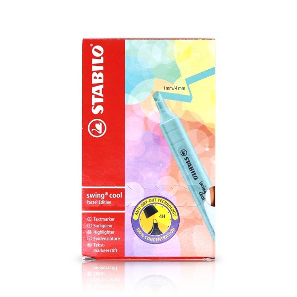 (STABILO) 스타빌로 스윙쿨 형광펜 파스텔, 핑크블러쉬 (129), 10자루(1타) 15,000원
