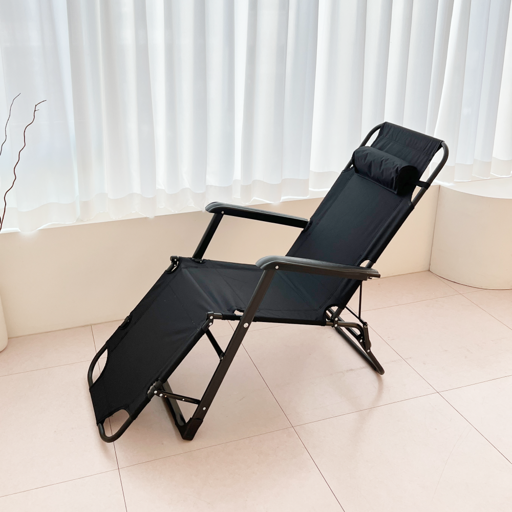 오브민 접이식 리클라이너 침대 의자 + 헤드쿠션 세트 34,900원