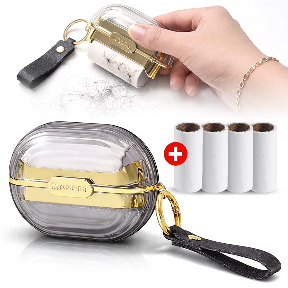 아누팡 먼지 보풀 제거 쥬얼리 키링 휴대용 미니 돌돌이, 1세트 15,200원