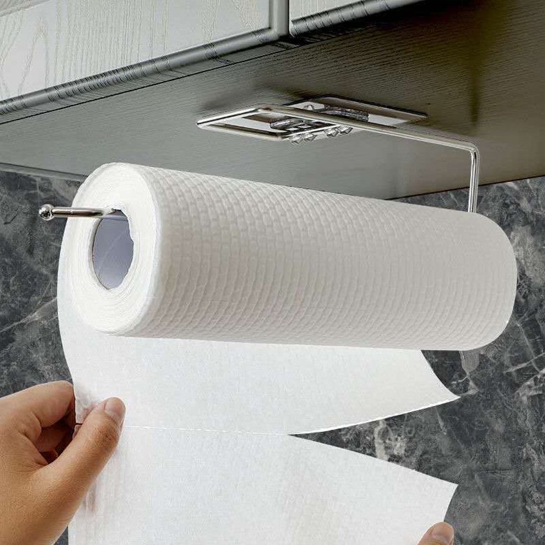 오엠티 스텐 싱크대 행주걸이 접착식 무타공 키친타올걸이, 1개, 화이트, 조리대 윗공간 1,300원