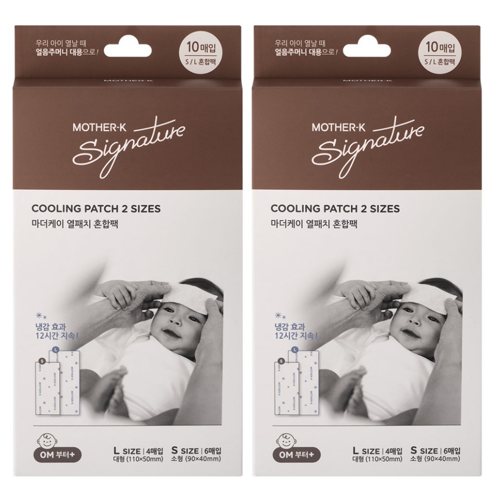 마더케이 영유아용 열패치 해열시트 소 6p + 대 4p 세트, 10개입, 2개 14,280원