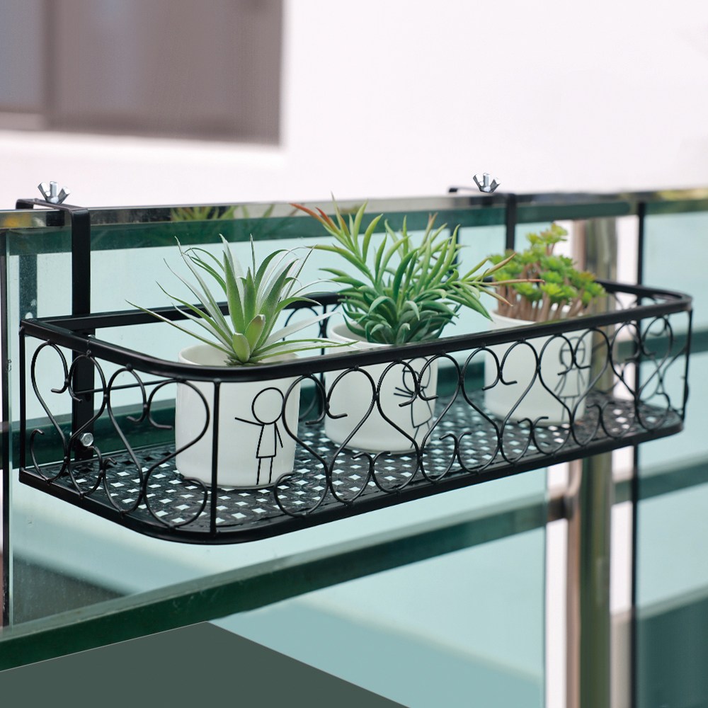 HK 라운드 베란다 화분 걸이 60 X 25 X X 12CM  ,걸쇠 폭 조절 가능 3.5-7.5CM 사이 모든 난간에 적용 가능 25,400원