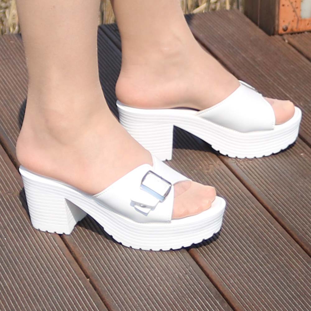 가벼운 여성 근무화 통굽 키높이 슬리퍼 39,900원