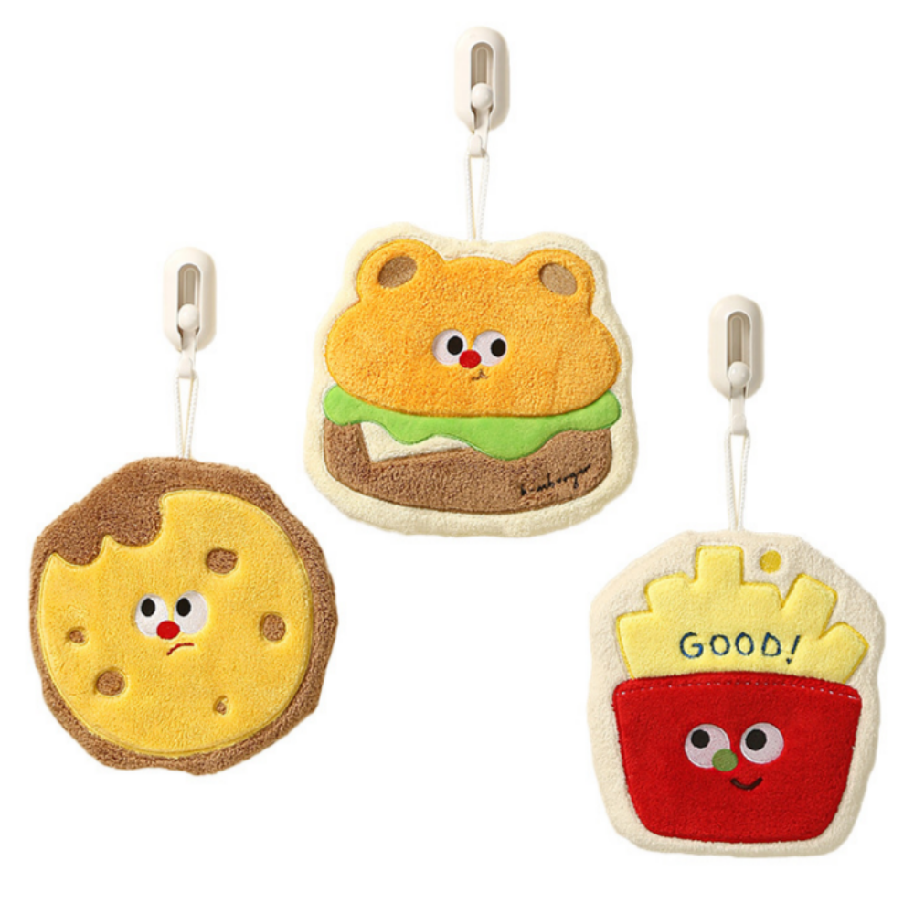 쉬어가게 귀여운 주방 고리 핸드 타올 3p 세트 5,900원