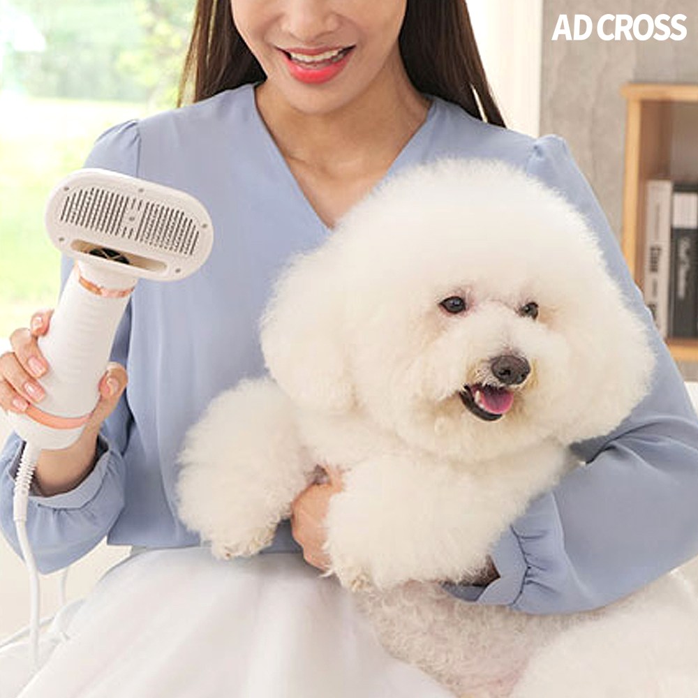 TV홈쇼핑정품 애드크로스 온도조절 3단계 빗드라이어 댕댕살롱 페페 드라이기 애견용품 펫 드라이, 1개 39,800원