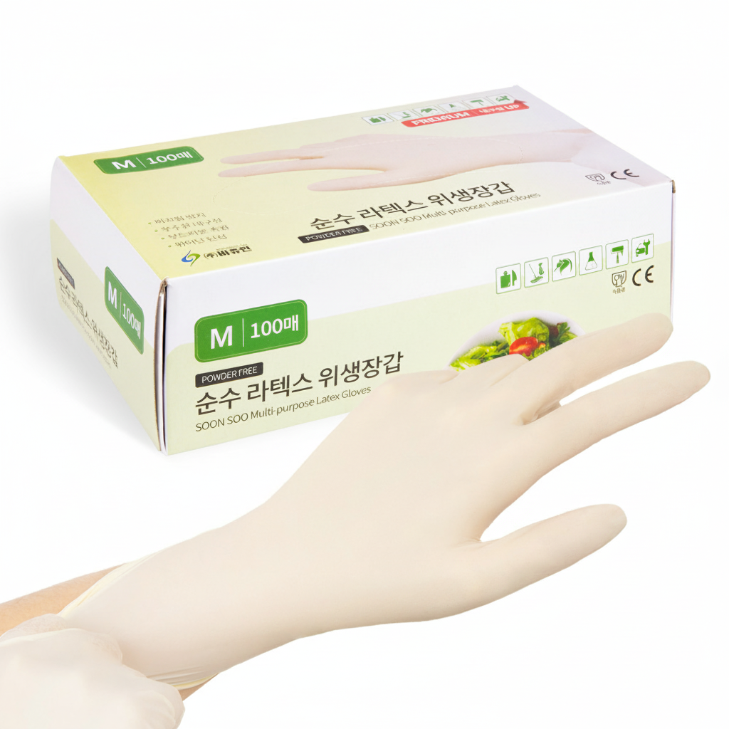비츄인 순수 라텍스장갑 100매입 (상세페이지 상단 참조 필수) 4,500원