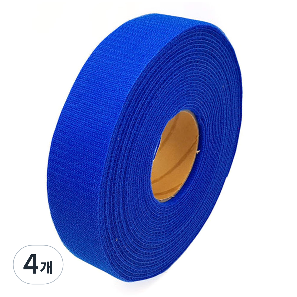 폭 5cm 국산 잘라쓰는 전선정리 암수한몸 양면벨크로타이 파란색 일반형, 4개 123,300원