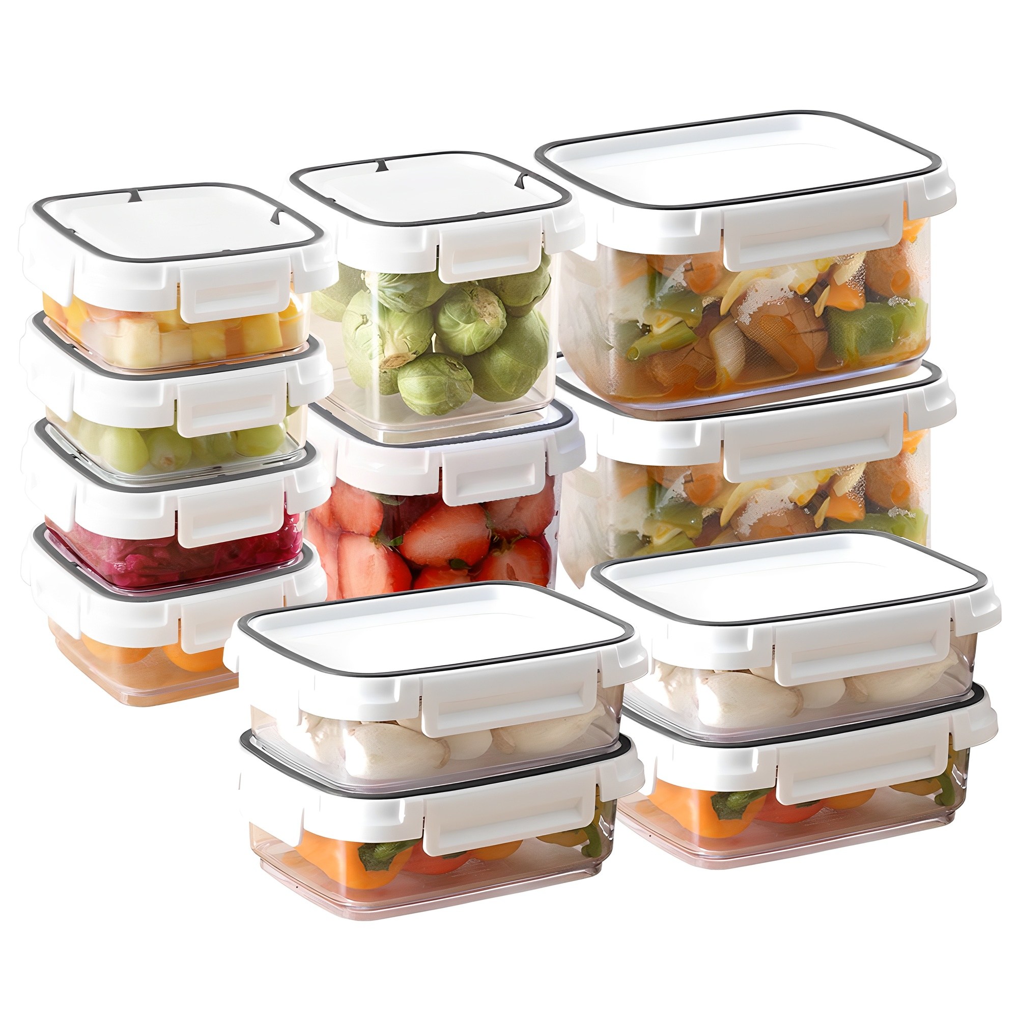 창신리빙 스카이락 밀폐 반찬용기 12종 세트, 1세트, 460ml(4P) + 980ml(2P) + 240ml(4P) + 650ml(2P) 29,900원