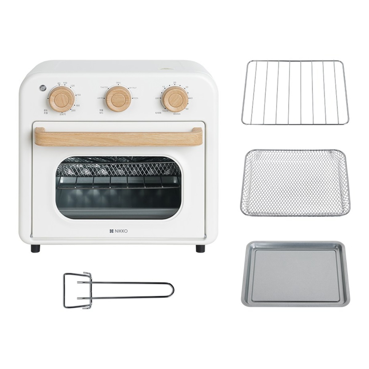 [26년 신상품] 니코 오븐형 에어프라이어 15L 듀얼히팅 2단 조리 NKAF-WD150, 아이보리, WD150 48,000원