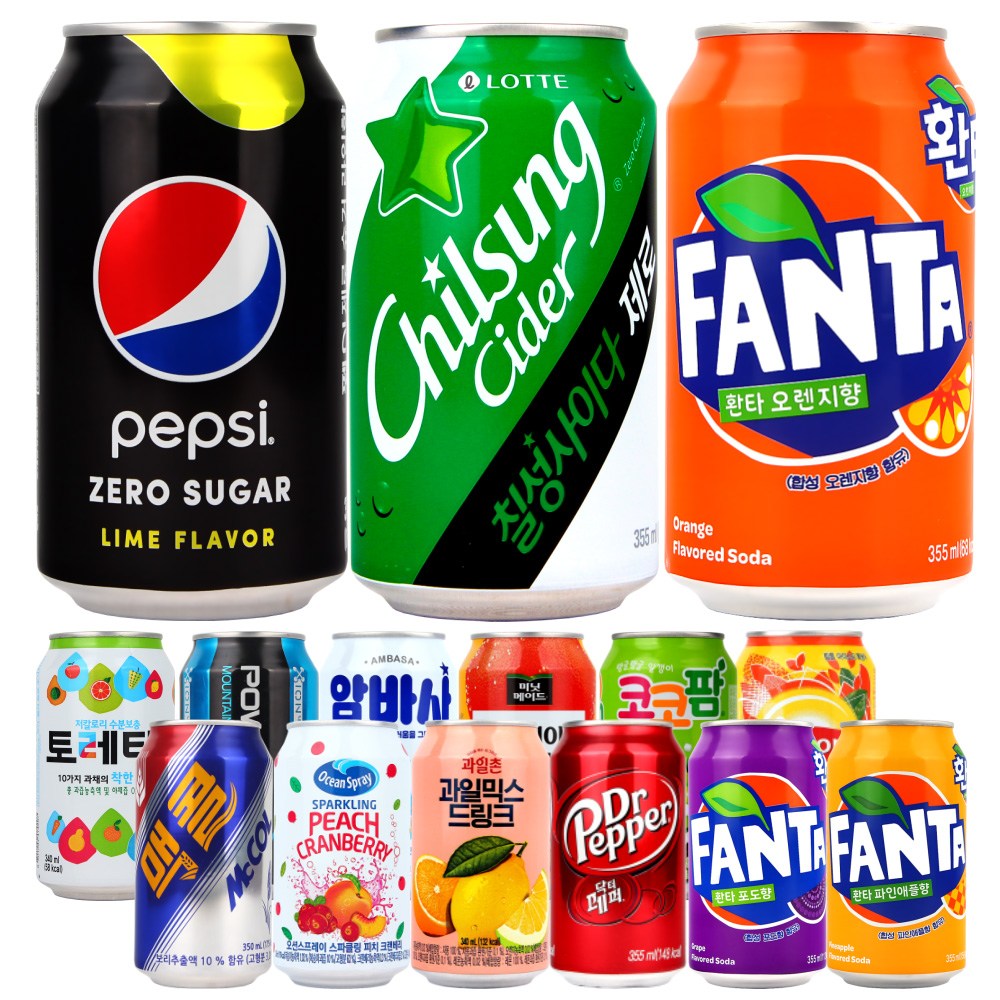 코카콜라 [뚱캔박스세트]버라이어티B세트 뚱캔15캔 럭키박스 14,000원