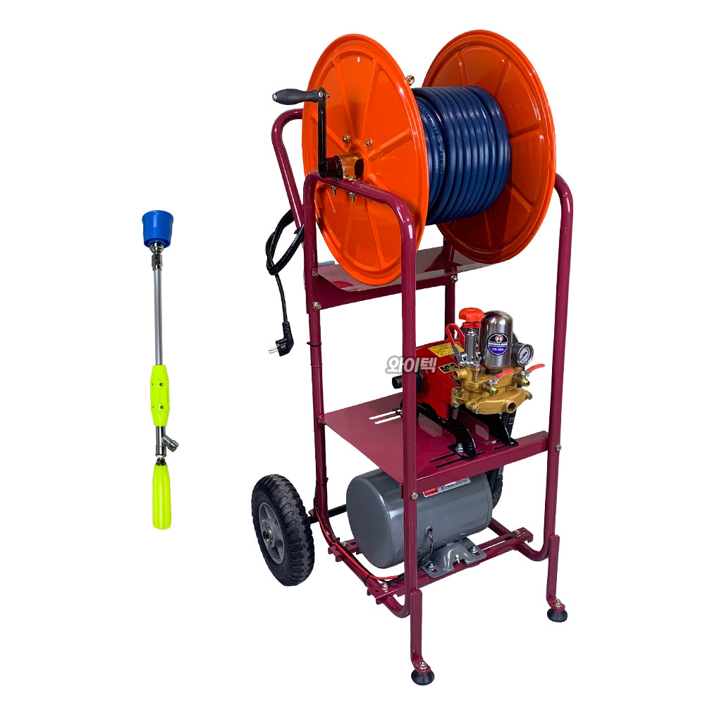 30A 주행식 동력분무기 국산 1.5마력 모터 전기 자동 이동식 고압 전동 농약살포기 550,000원