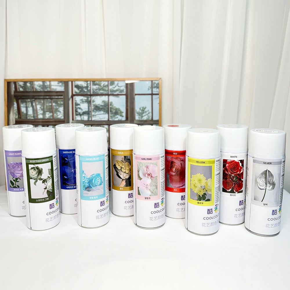 생화 꽃 염색 염료 플라워 컬러 스프레이 드라이플라워, 화이트 16,500원