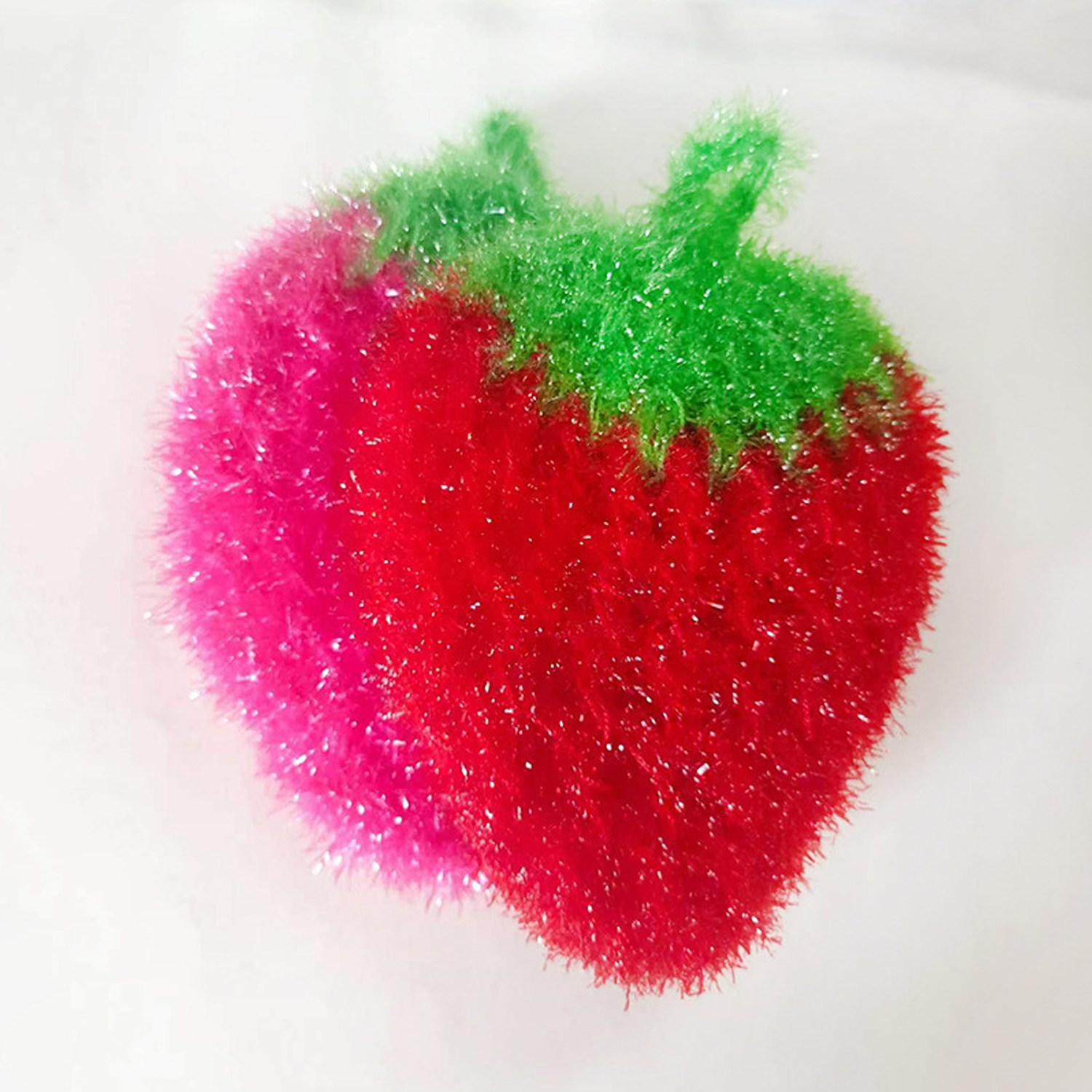 베러브라이트 주방 설거지 딸기 아크릴 수세미, 1세트, 5개입 3,400원