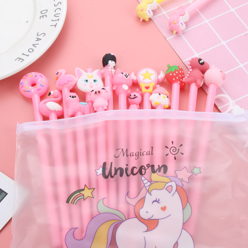 스타일럭 0.5mm 부드럽게 잘 써지는 귀요미 캐릭터 볼펜 세트, 20개, 핑크세트 8,900원