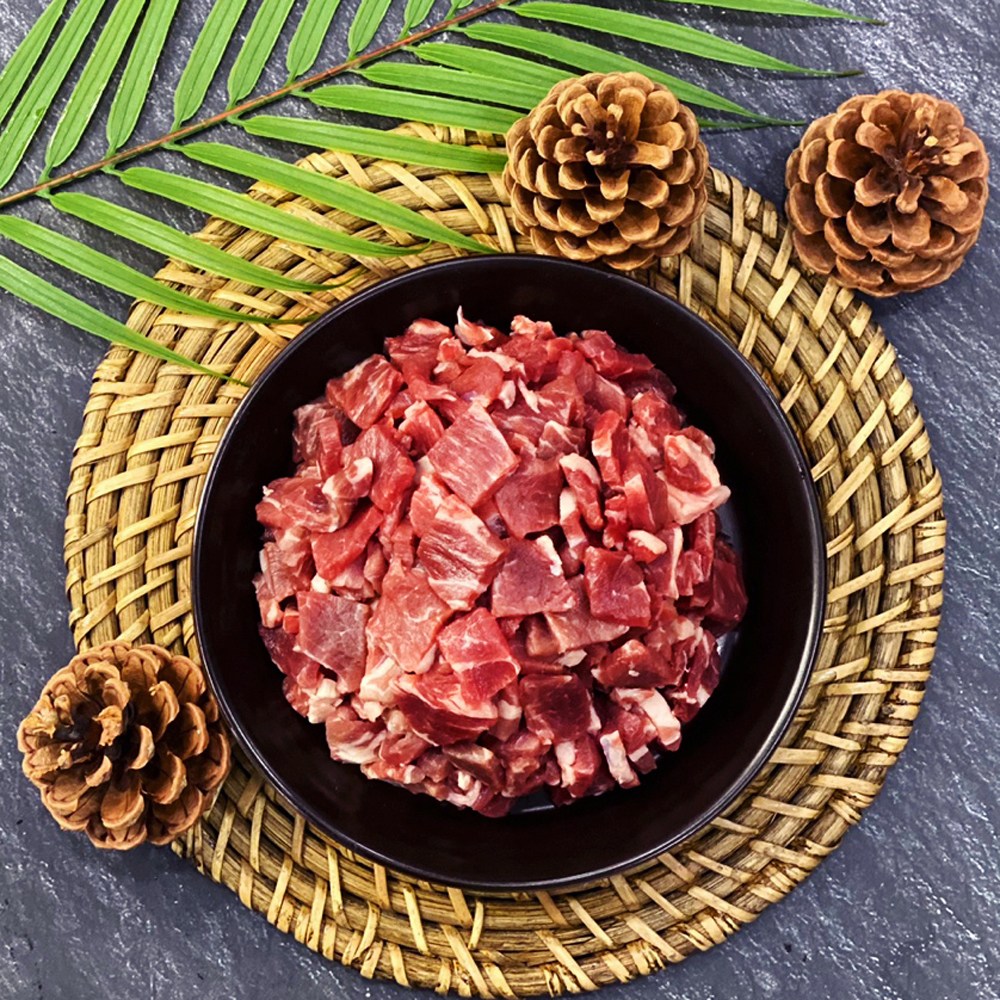 호주산 소고기 국거리용 800g 손질 목심 알목심 업소용 대용량 냉동, 1개 18,500원