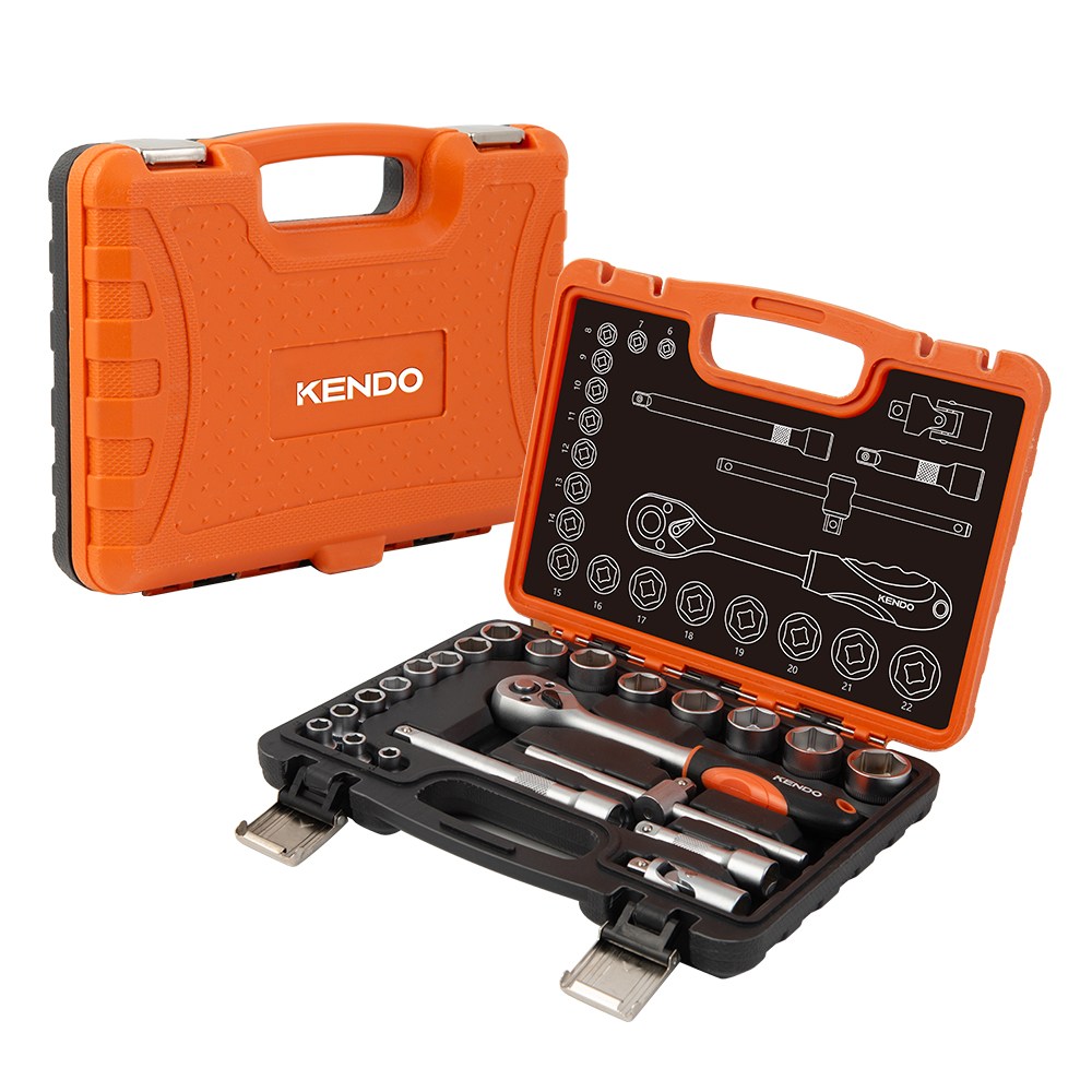 켄도 소켓렌치세트 22PC 복스알 9.5mm 자동차정비공구 90598CO, 1개 70,620원