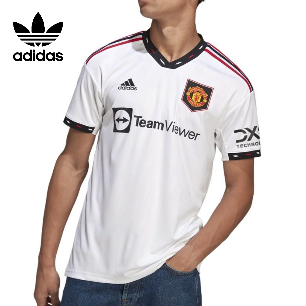 아디다스 맨체스터 유나이티드 맨유 22/23 어웨이 풋볼 저지 반팔 티셔츠 H13880 130,000원