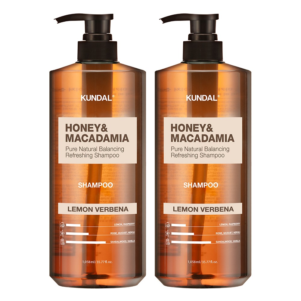 쿤달 네이처 샴푸 레몬버베나향, 1.058L, 2개 25,600원
