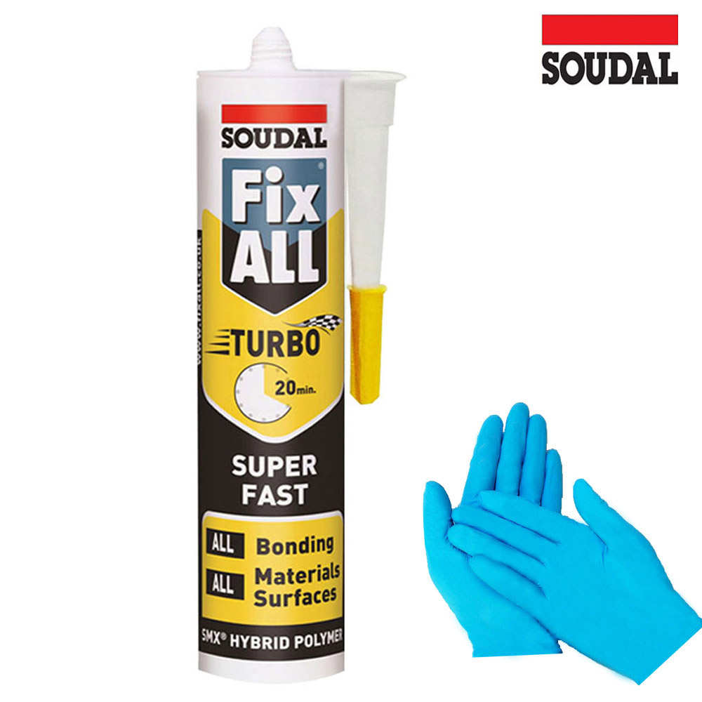 수달 픽스올 실리콘 Turbo 백색 냄새없는 20분 건조 강력접착실리콘 1개 + 세트당 니트릴장갑 1개 173,500원