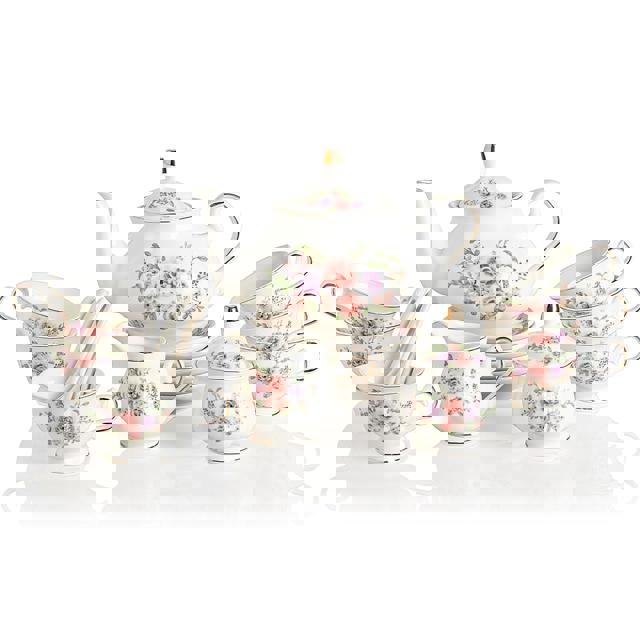 도자기 티 세트/명품 찻잔세트/ 스웨자르 도자기 티 세트, 빈티지 브리티 (Color-Rose Flower) 136,300원