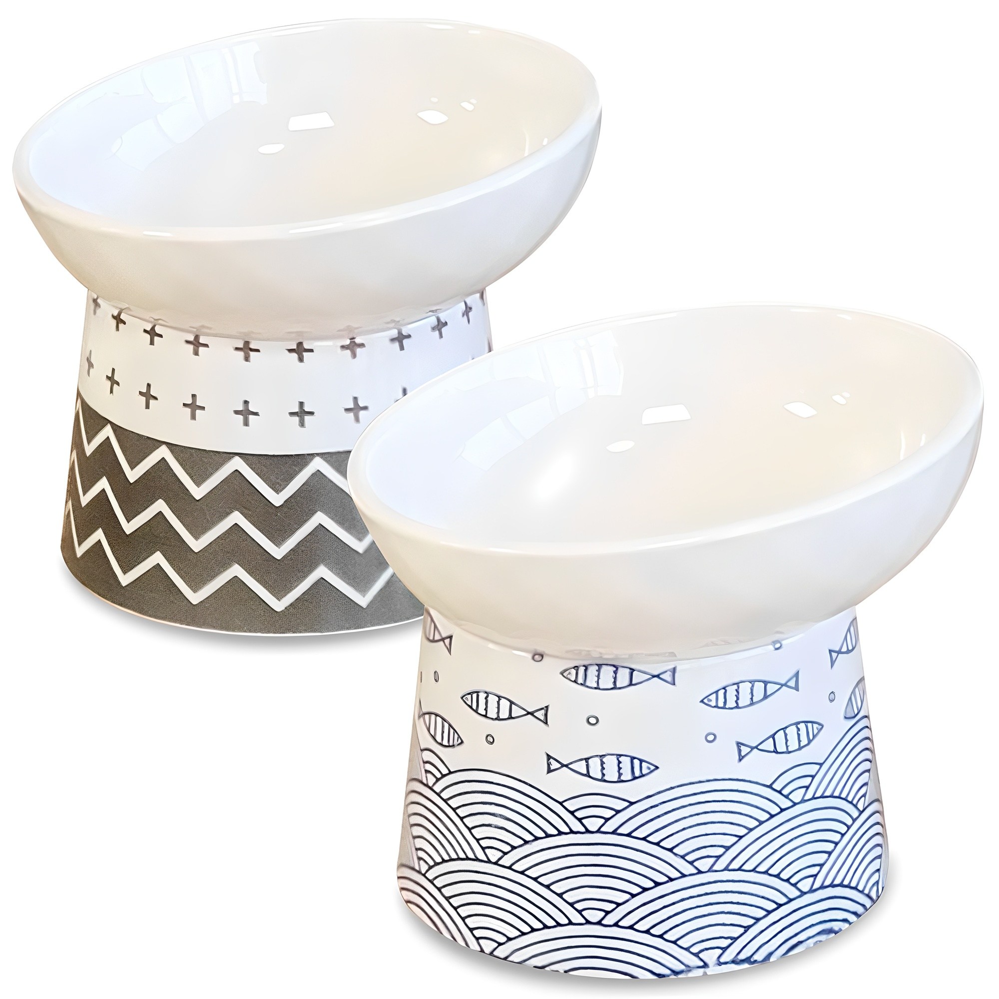 모나지오 반려동물 다이아 경사형 도자기 식기 2종 14,800원