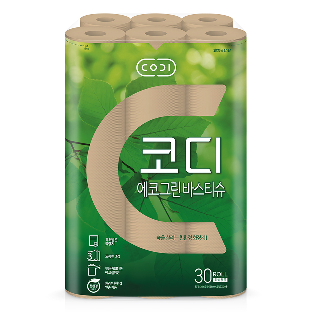 코디 3겹 에코그린 바스 롤 티슈 13,850원
