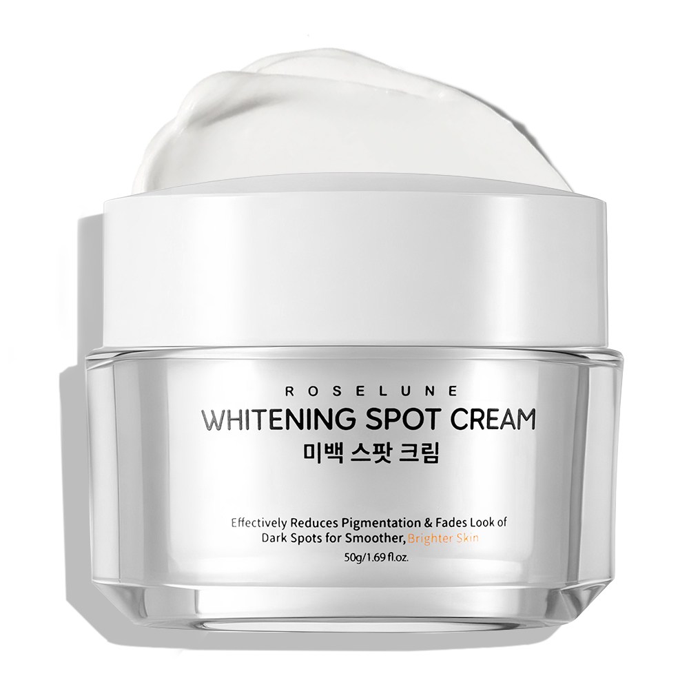 로즈룬 미백 크림 기능성 화이트닝 주근깨 잡티 착색 개선 주름개선 광채 영양 보습 톤업 기미크림 피부 케어, 1개, 50g 17,900원