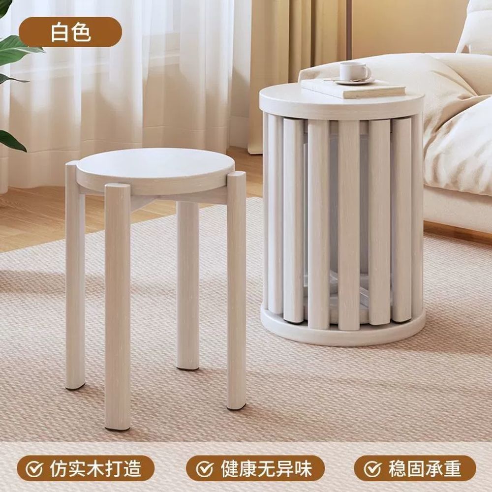 4in1 폴딩 원목스툴 낮은 이동식 색 계단의자 바퀴 선반 벚나무 83,140원