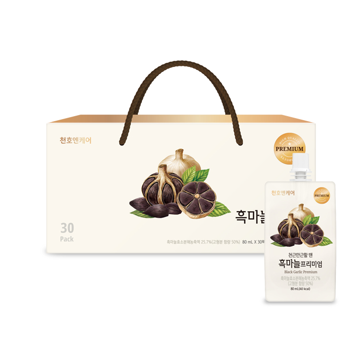 천호엔케어 남해안 자연숙성 흑마늘즙 흑마늘 프리미엄 80ml x 30개입 71,270원