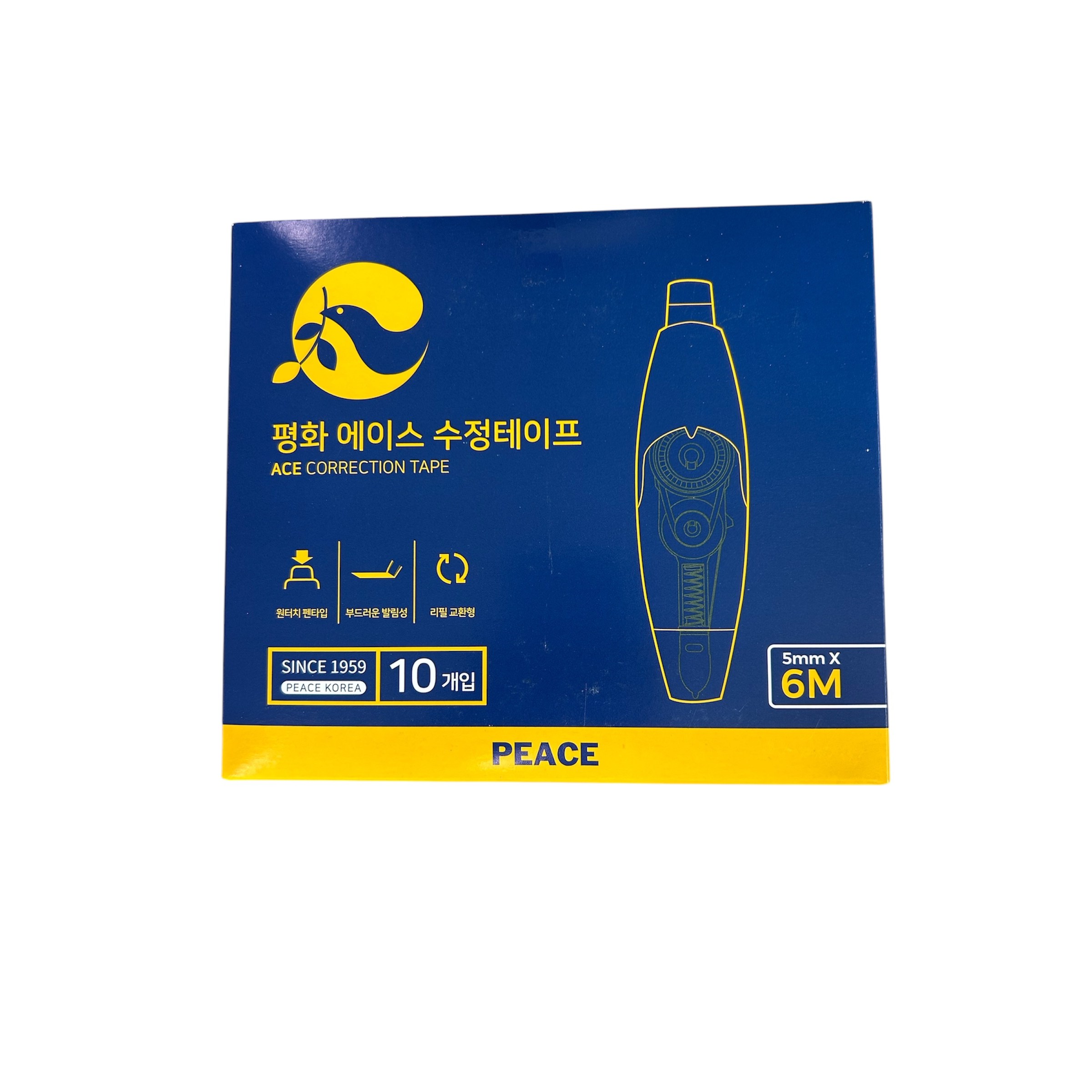 평화 ACE 노크식 수정테이프 23,000원