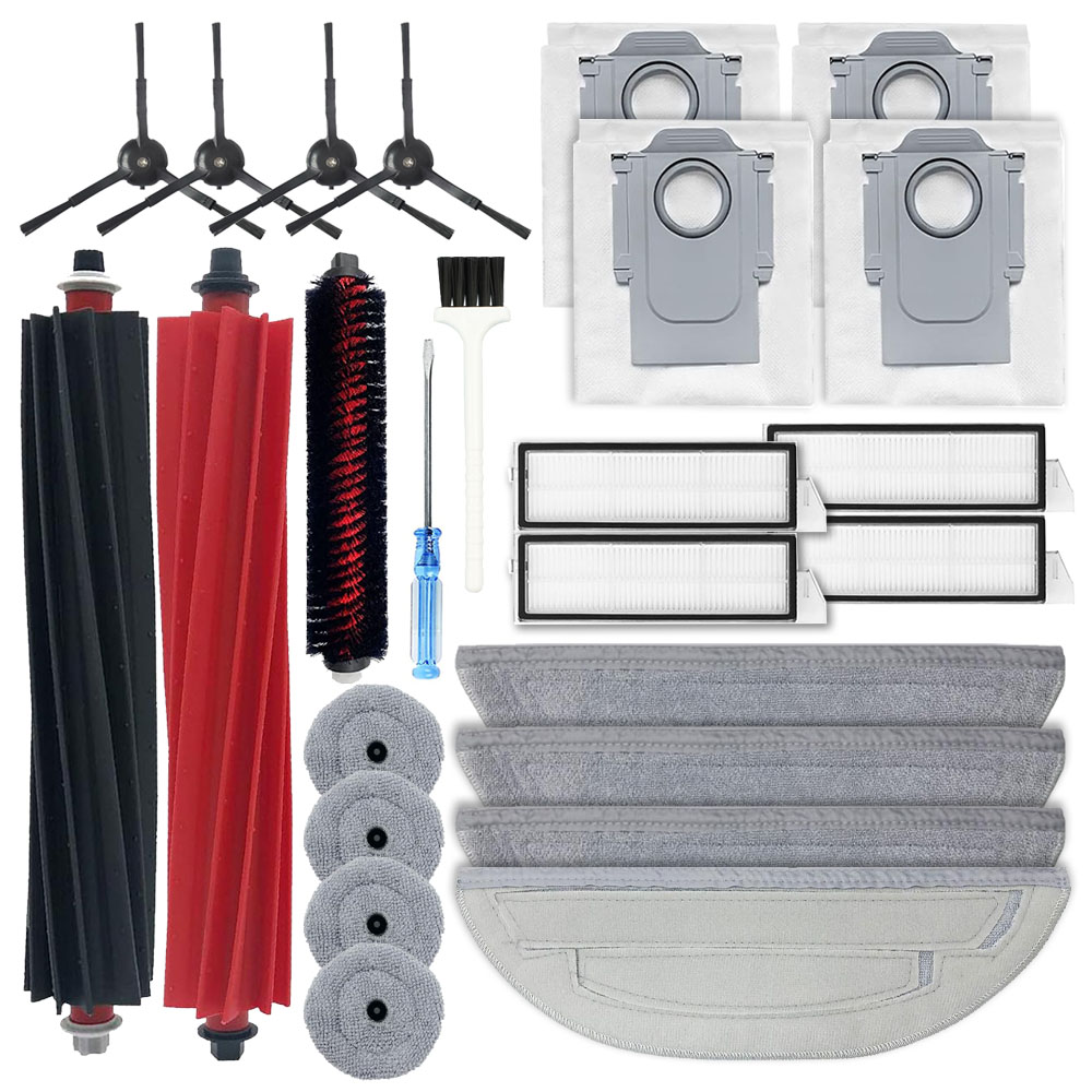 Yivy 로보락 S8 MaxV/Max 청소기 소모품 부러쉬 필터 물걸레 먼지봉투 1세트 25pcs 25,500원