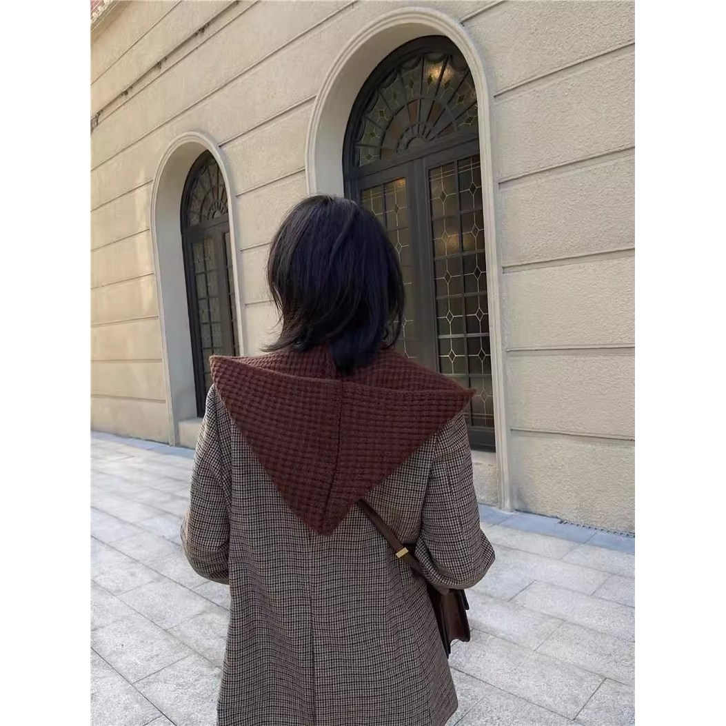 버딩 여성 프리미엄 빅사이즈 니트 바라클라바 후드 넥워머 9,000원