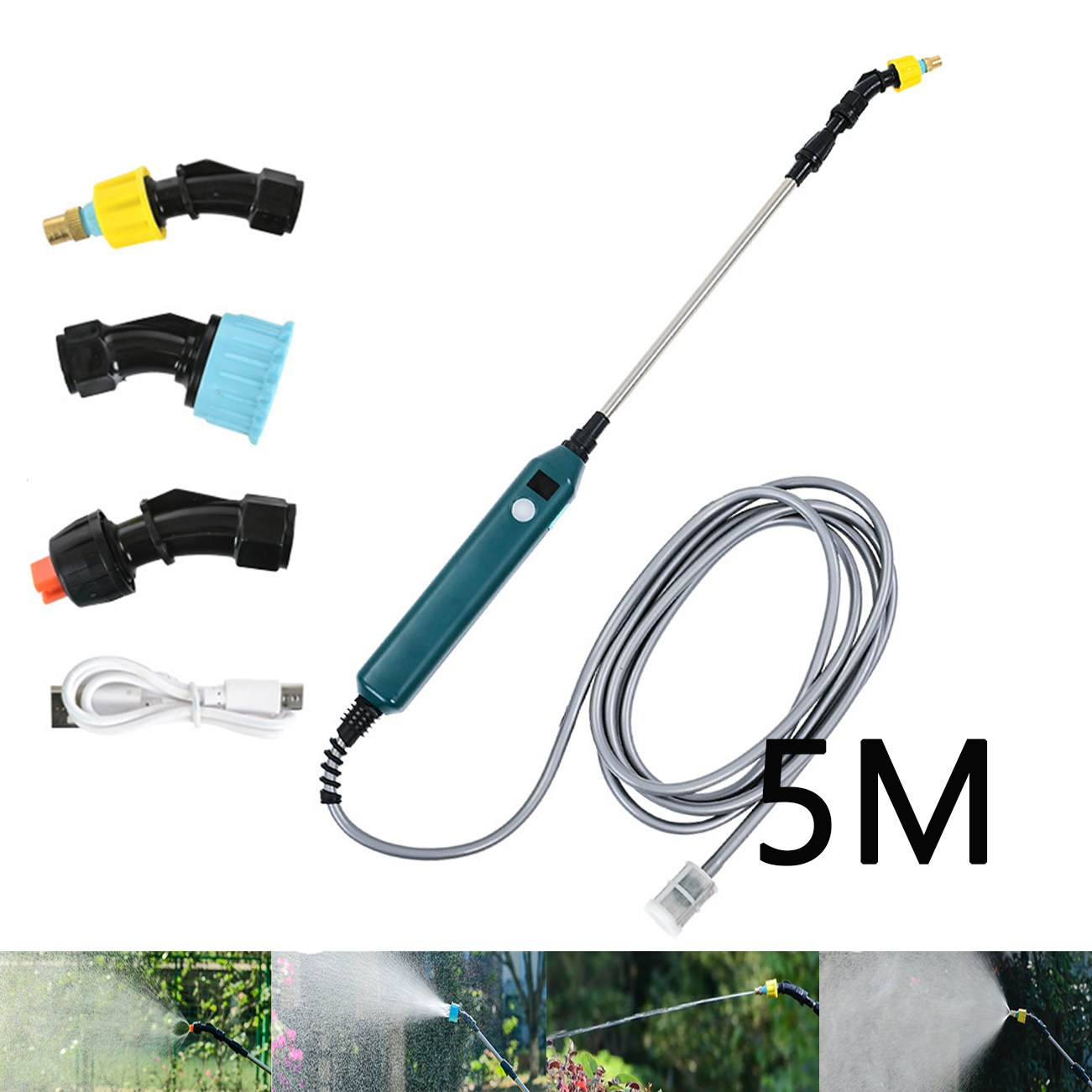 충전식 분무기 자흡식 휴대용 확장형 전동 압축분무기 농약 원예 세차 청소 16,710원