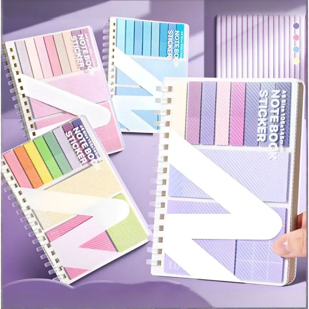 라운드월 다기능 스티키노트 플래그 노트 세트 인덱스 메모 올인원, 1개, 캔디파티 5,600원