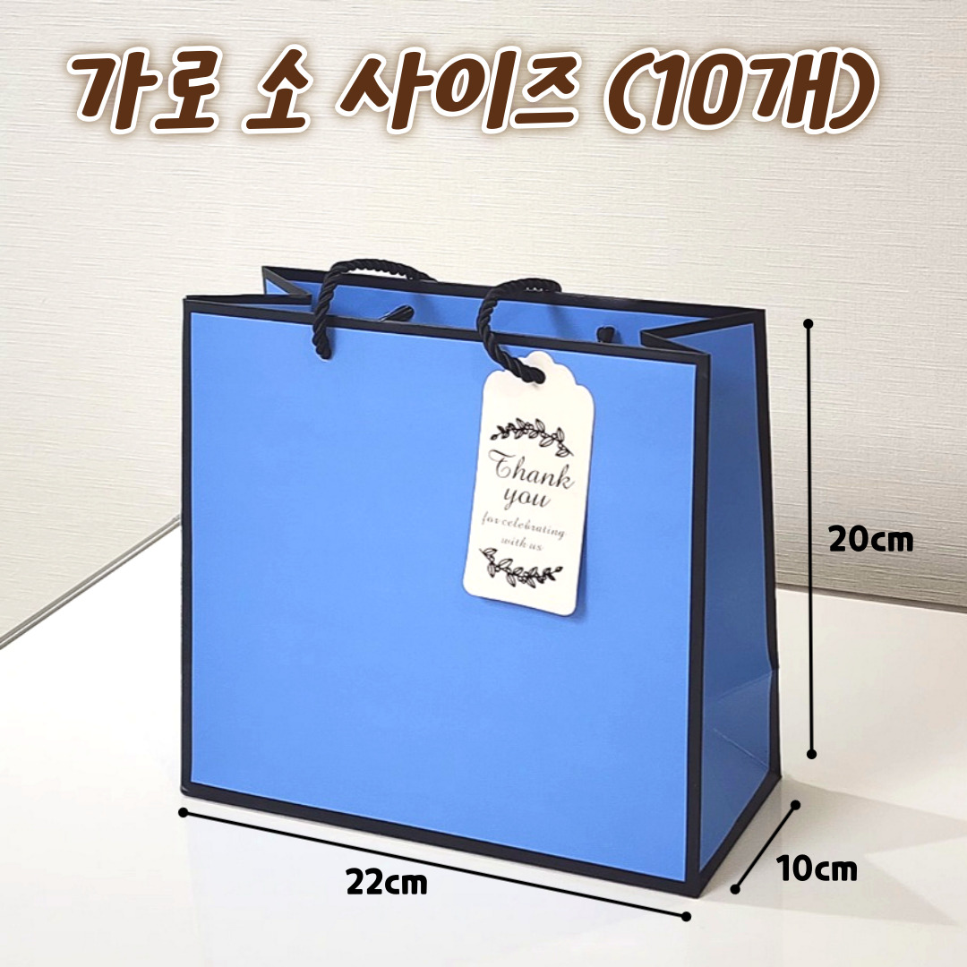 투투텐텐 비비드 프레임 고급 선물포장 쇼핑백 10P 12,900원