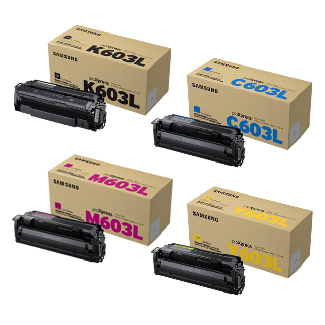 삼성 CLT-K603L(검정)/C603L(파랑)/M603L(빨강)/Y603L(노랑) 정품토너 4색 SL C3510 C4010N C4060N C4062, 1개, 삼성CLT-603L 4색세트 389,000원