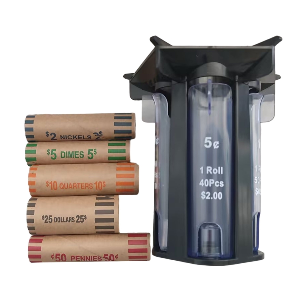 카운터 머신 정확도 검사 도구 효율적인 변경 코인 홀더, 5in1 코인 분류기 튜브 래퍼 홀더 포함 13,760원