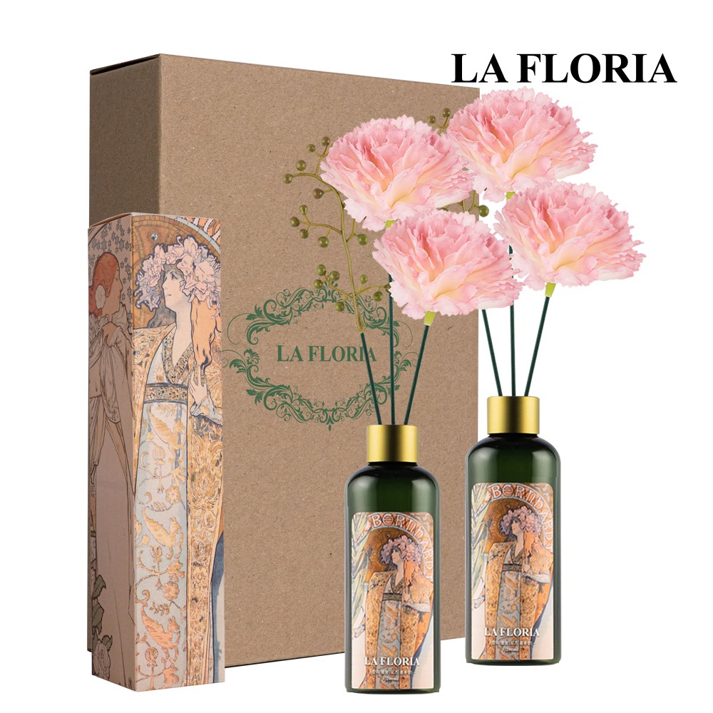 라플로리아 꽃 디퓨저 2p 세트, 2개, 200ml, S5.장미뿜뿜향/B1.카네이션-L6/핑크 189,900원